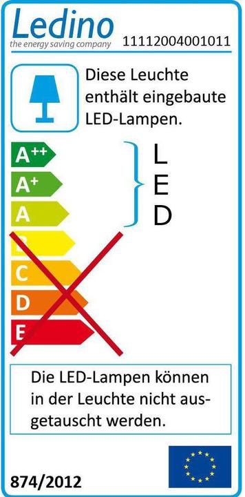 Energie-Label Ledino LED-Strahler Buckow 200 (2000 lm, IP65)