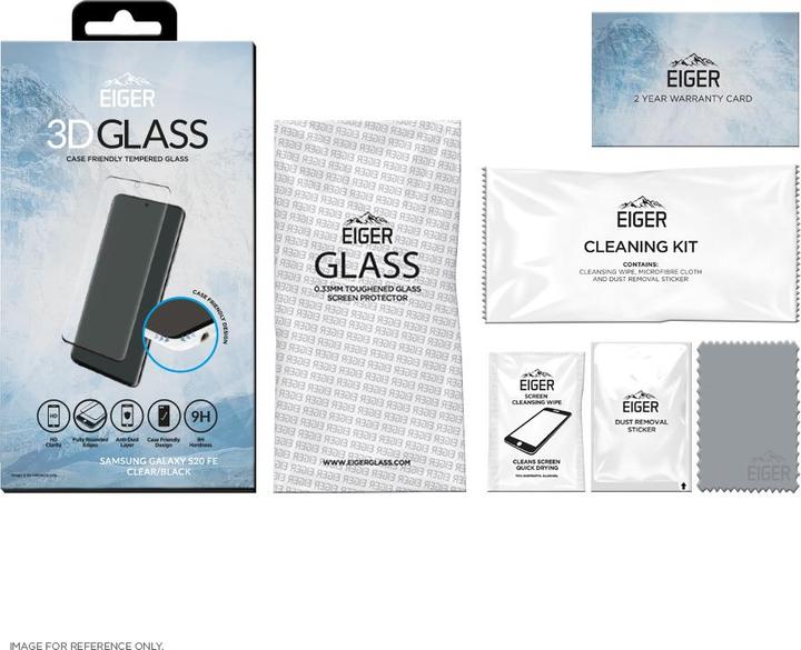 Produktbild Eiger 3D GLASS Klare Bildschirmschutzfolie Handy/Smartphone Samsung 1 Stück(e)