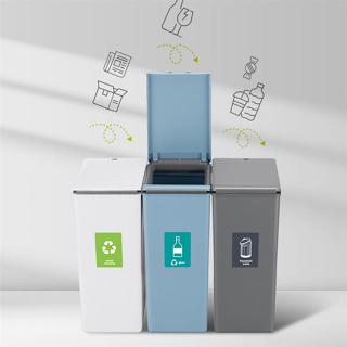 Actual product image EKO Morandi Waste Bin 40L White Touch (40 l)