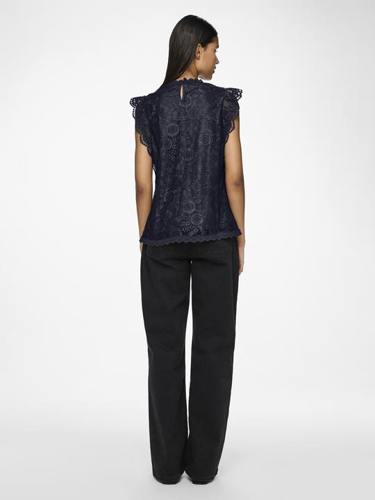 Actual product image Pieces Pcolline Sl Lace Top Wvn Noos (XL)
