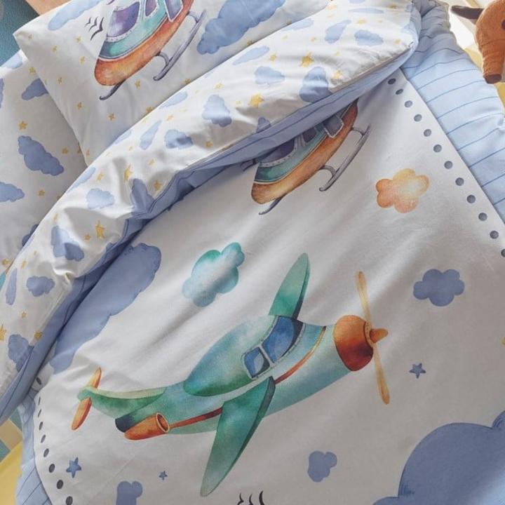 Produktbild Cotton Box Baby Bettwäsche Air Plane (100 x 135 cm, 35 x 45 cm, 40 x 60 cm)