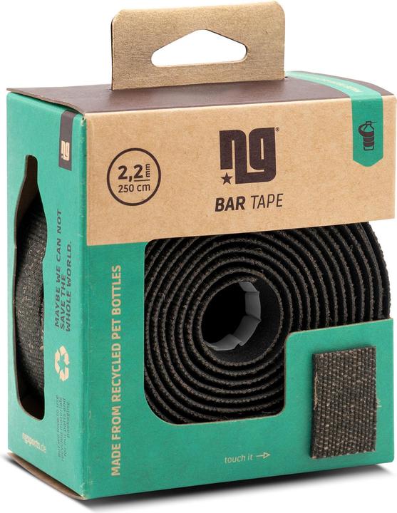 Actual product image NG Sports Haritakee ReCycle Handlebar Tape, recycled Materials, 250cm, 2.20mm, cosmic black