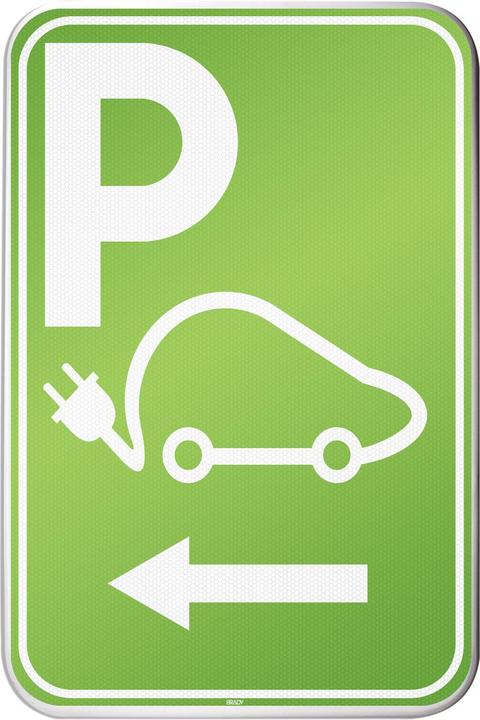 Produktbild Brady I/EVP10/RFLB-400X600-1, Parkschild für Elektrofahrzeuge - Parkplatz für das Aufladen Ihres E