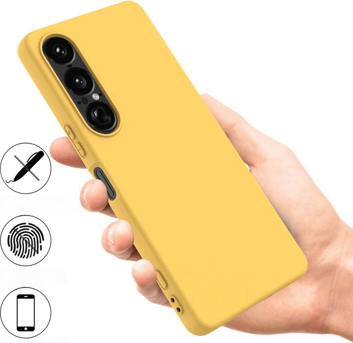 Produktbild Cover-Discount Sony Xperia 1 VII - Silikon Gummi Hülle mit Riemen (Sony Xperia 1 VI)