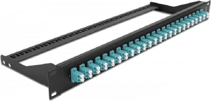 Produktbild Delock 19? LWL Patchpanel 24 Port LC Duplex aqua