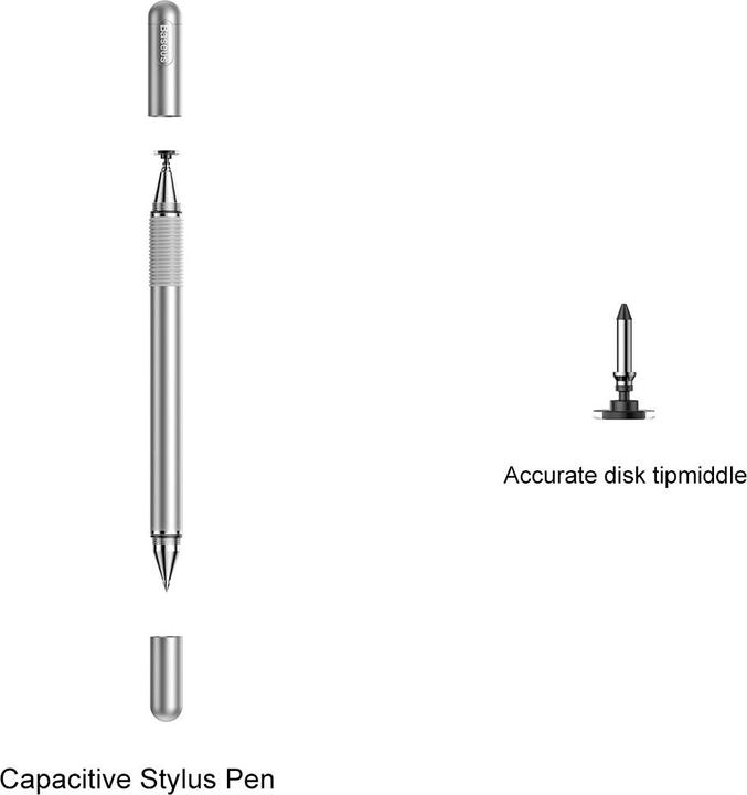 Actual product image Baseus Golden Cudgel Capacitive Stylus Pen Silver
