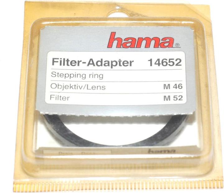 Produktbild Hama Adapter 52 mm Filter an 46 mm Objektiv (Objektivfilter Adapter, 52 mm)