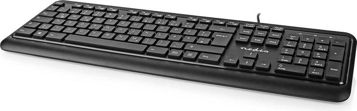 Actual product image Nedis Wired Keyboard | USB-A | Multimedia | QWERTZ | DE-Layout | Numeric Keyboard (DE, Cable)
