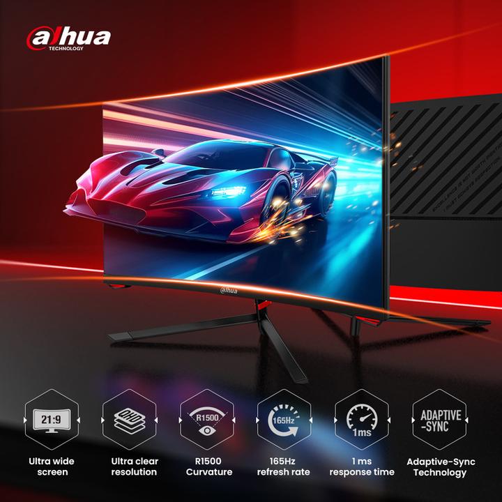 Actual product image Dahua LM24-E230C - Curved Full HD VA Gaming Monitor - 24 inch - 165hz - 1ms (1920 x 1080 pixels, 23.60")