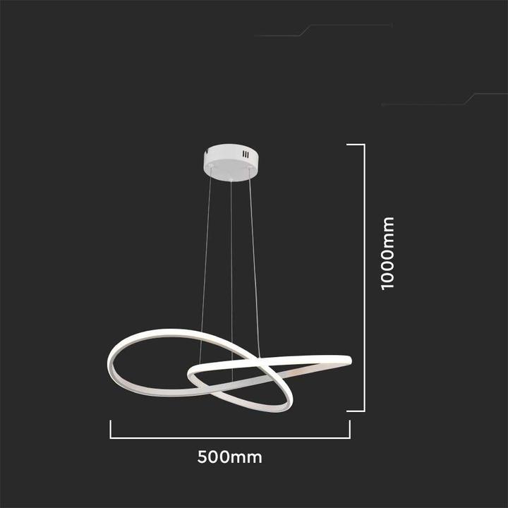 Image du produit V-TAC Oprawa Zwieszana 20W LED Biała VT-7799 3000K 2540lm (2540 lm)