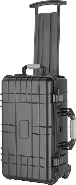 Image du produit tectake Mallette de transport à roulettes avec poignée télescopique (Mallette photo, 27 l)