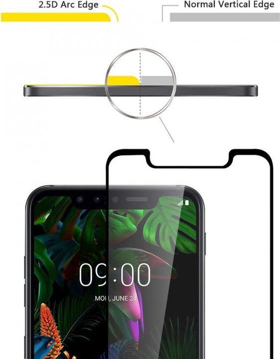 Immagine prodotto Screenguard LG G8S ThinQ Pellicola di vetro protettiva a schermo intero 2.5D 9H (1 Pezzo/i, G8s ThinQ)