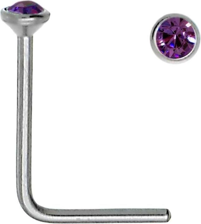 Bijouteria Nasenpiercing (Edelstahl, Kristall)