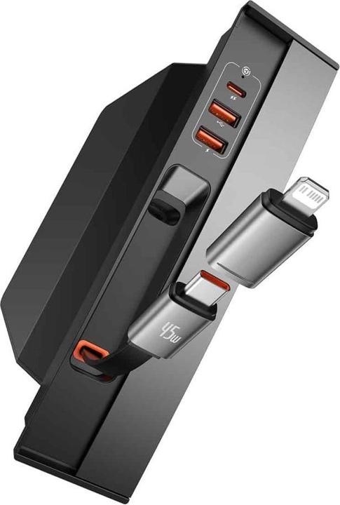 Actual product image Baseus T-Space Series USB-HUB for Tesla Model 3