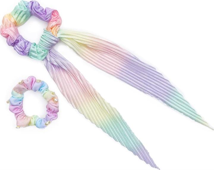 Great Pretenders Creative Education 88509 Haargummis Pastel Rainbow (Haargummi)