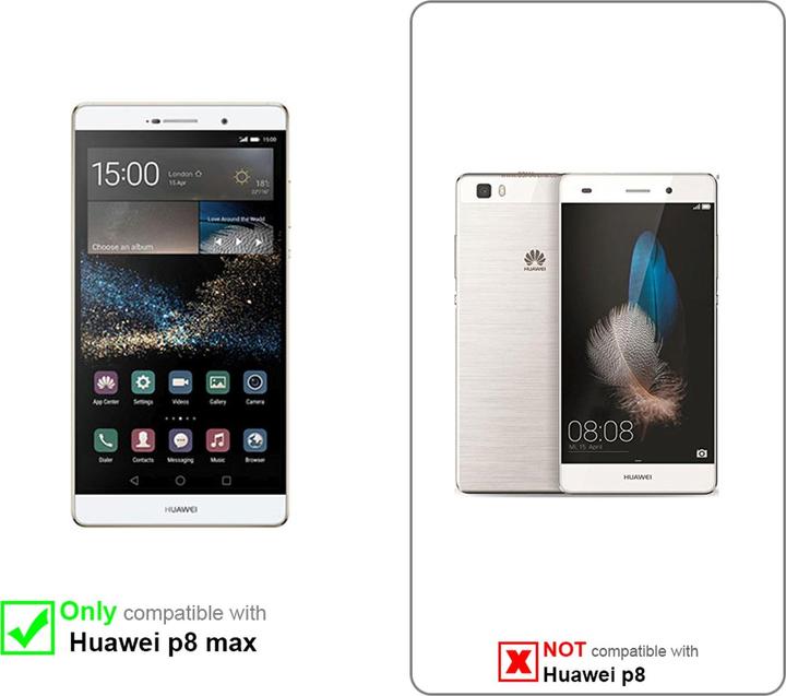 Produktbild Cadorabo Book Jeans Optik Cover (Huawei P8 Max)