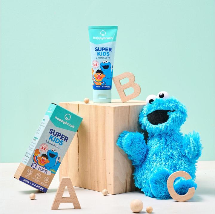 Actual product image happybrush Toothpaste SuperKids Sesame Street 75 ml (75 ml)