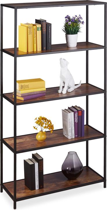 Relaxdays Bücherregal (77 x 33 x 150 cm)