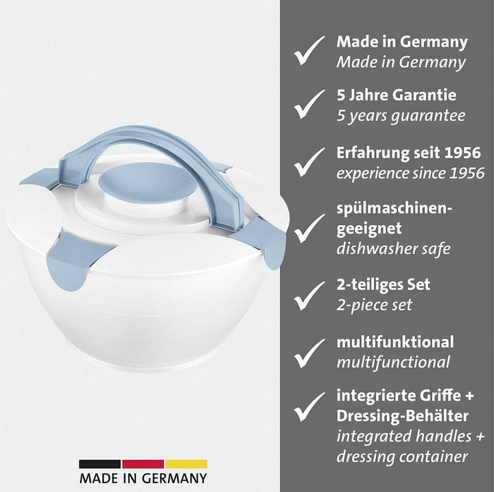 Produktbild Westmark Salatbutler 6,5l blau (30.50 cm, 6.50 l, 1 x)