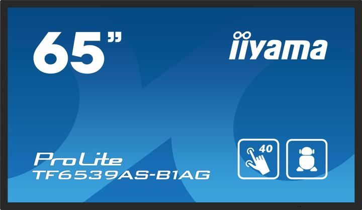 iiyama 163,9cm (64,5") TF6539AS-B1AG 16:9 M-Touch 2xHDMI+DP (3840 x 2160 Pixel, 64.50")