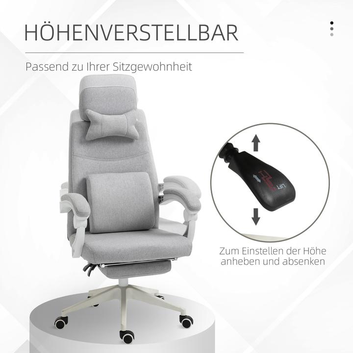 Image du produit Vinsetto Siège de travail avec repose-pieds