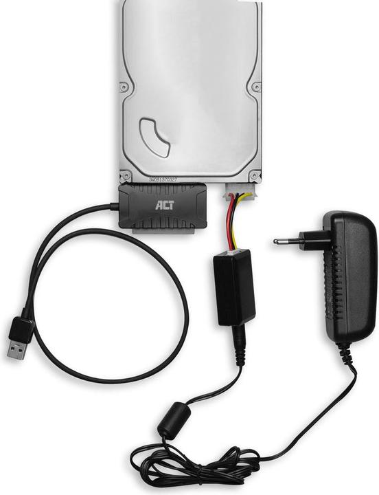 Produktbild USB adapter cable to 2.5" and 3.5" SATA/IDE, with power supply (3.5", 2.5")