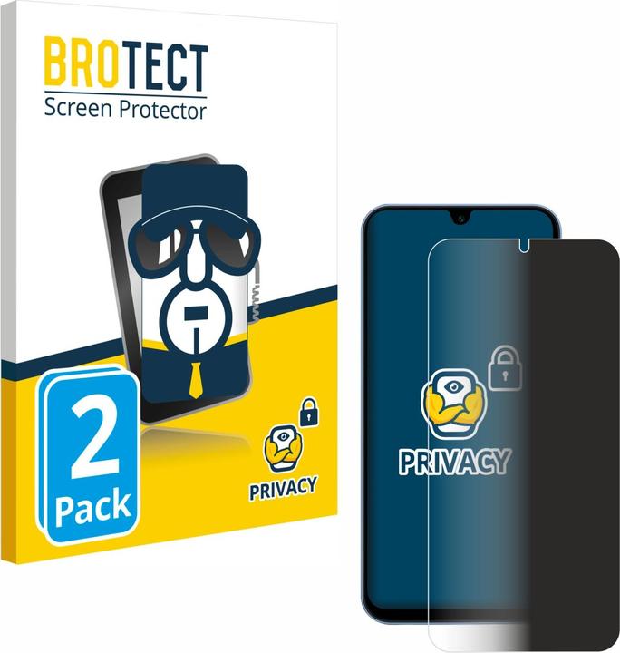 Produktbild BROTECT Sichtschutzfolie Anti-Spy Privacy Folie Blaulicht-Schutz (2 Stück, Samsung Galaxy A15)