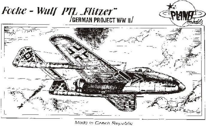 Actual product image Planet Models Focke-Wulf PTL Flitzer