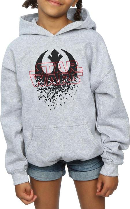 Produktbild Star Wars The Last Jedi Shattered Emblem Kapuzenpullover Mädchen (140, 146)