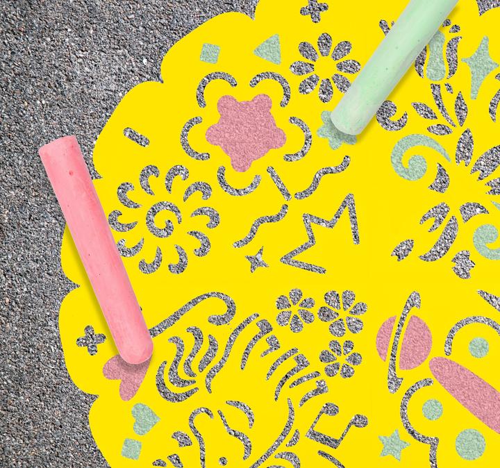 Produktbild Grafix Bürgersteig Kreide Mandala