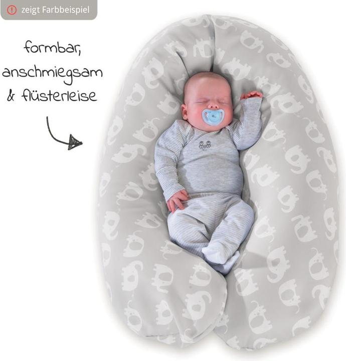 Actual product image Theraline Nursing pillow "The Comfort" with micro pearl filling incl. cover 180 cm (34 cm)