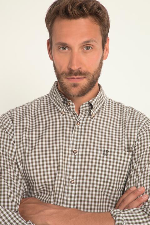 Produktbild JP1880 Karohemd, Tracht, Langarm, Buttondown-Kragen, Modern Fit (5XL)