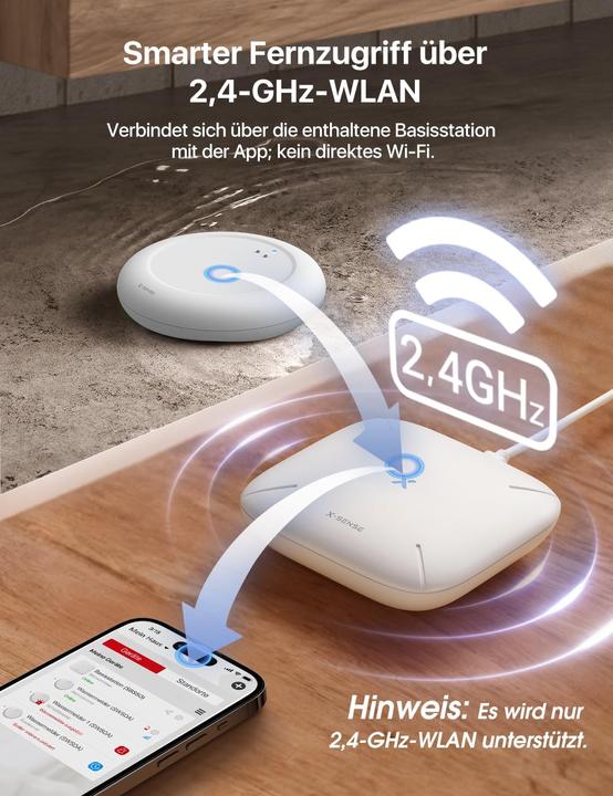 Immagine prodotto X-Sense WLAN Wassermelder-Set mit Basisstation