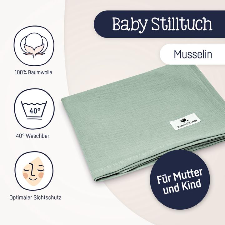 Julius Zöllner Muslin nursing cover green