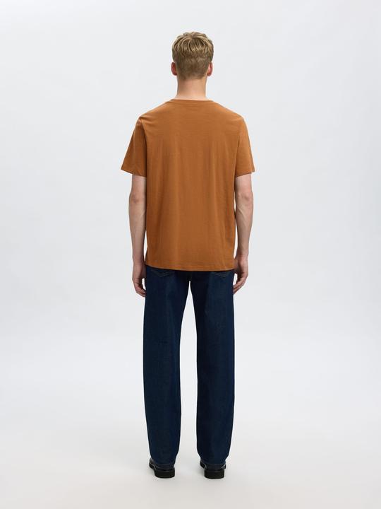 Actual product image Selected Homme Slhaspen Slub Ss O-Neck Tee Noos (XL)