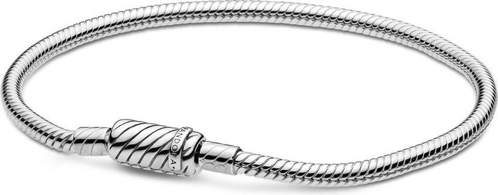 Pandora Moments Magnetverschluss Schlangen Gliederarmband (20 cm, Silber 925)