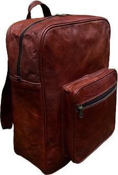Immagine prodotto Only-Bags.Store Zaino in pelle, zaino da viaggio, zaino roll top in pelle marrone, borsa per laptop, Unisex