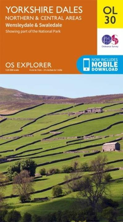 Produktbild Yorkshire Dales Northern & Central: Wensleydale & Swaledale (OS Explorer Map)