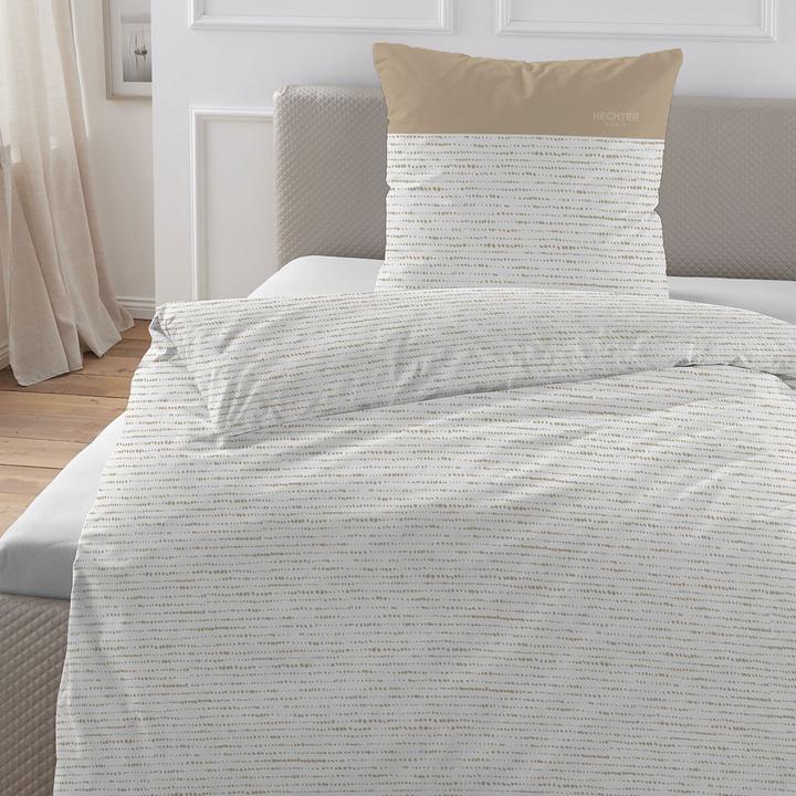 Produktbild Hechter Paris Bettwäsche 41307 taupe (Bettwäsche Set, 155x220 cm + 80x80 cm)