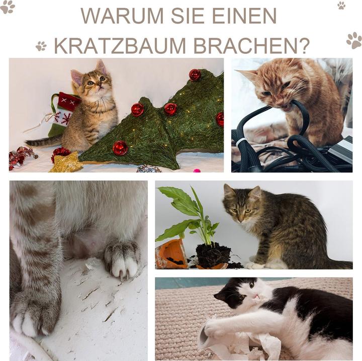 Produktbild Jamb Katzenbaum (72 cm, Dunkelgrau  Beige)