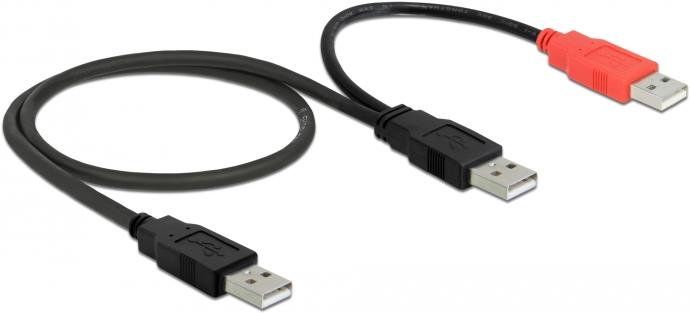 Produktbild Delock 2x USB-A - USB-A (0.70 m, USB 2.0)