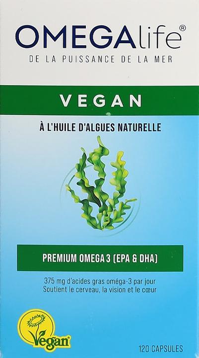 Actual product image Omega-Life Algae oil (120 Piece, Capsules, 127 g)