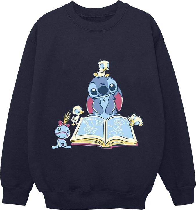 Disney Lilo & Stitch Reading A Book Sweatshirt (XL)