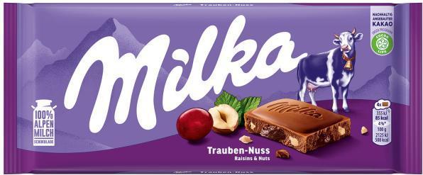 Image du produit Milka Noix de raisin 100g (110 g)