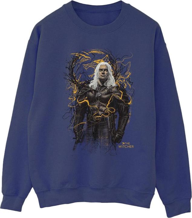 Netflix The Witcher Smoking Wolf Sweatshirt (S)