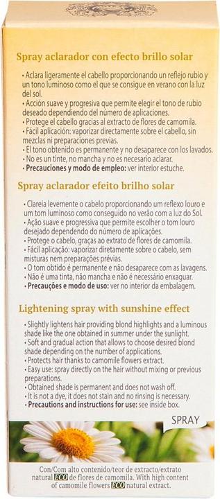 Actual product image Inteacosmetics CAMOMILA loción cabello reflejos rubios 100 ml (100 ml, Liquid shampoo)