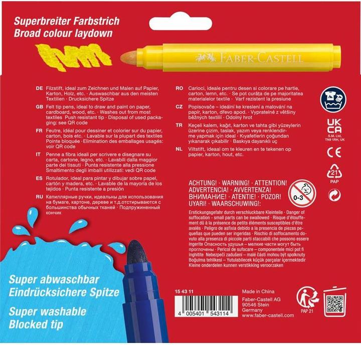Actual product image Faber-Castell Jumbo Filzstift (Multicoloured, 12 x)