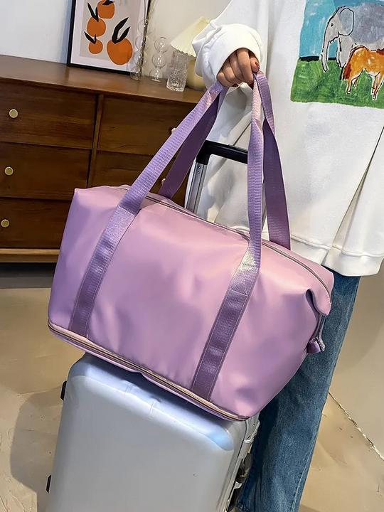 Image du produit Only-Bags.Store Sac de voyage en nylon imperméable sport gymnase fourre-tout, lavande