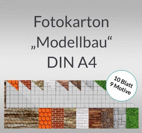 Produktbild Ursus Motiv-Fotokarton-Sortierung "Modellbau", A4 (300 g/m², 1 x)