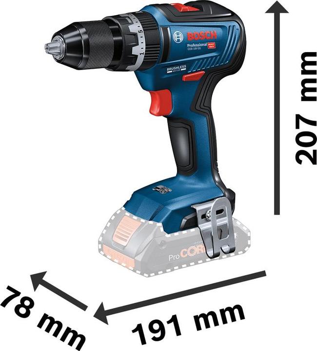 Produktbild Bosch Professional GSB 18V-55 (Akkubetrieb)